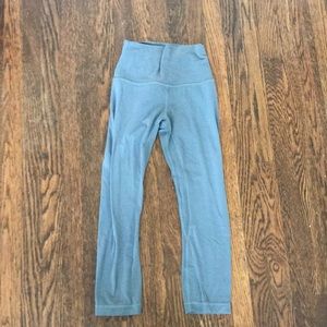 teal lululemon leggings -22 inch inseam